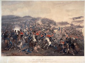 巴拉克拉瓦之战 (Balaklava) 于 1854 年 10 月 25 日 - 奥兰多诺里 (1832-1901) - 1855 - 彩色石版画 - 55,4x74,3 - 私人收藏