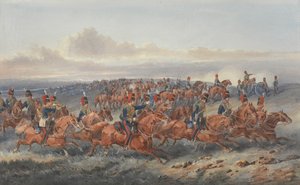 栗子部队（A 炮兵连）皇家马炮兵（纸面水彩画）