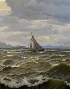 海上航行的船舶 作者 奥斯卡·克莱内（Oscar Kleineh）