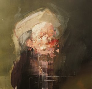 追随伦勃朗--使徒保罗的自画像，2020-24（丙烯、粉彩和油彩，布面）