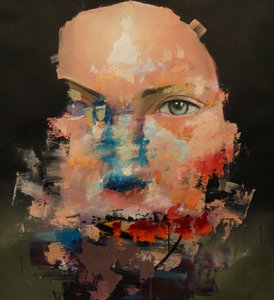 扭曲的色彩模型，2018-2025（布面丙烯和油画）