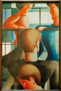 我在栏杆组 作者 奥斯卡·施勒默（Oskar Schlemmer）
