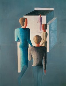 四个数字和多维数据集 作者 奥斯卡·施勒默（Oskar Schlemmer）