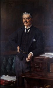 内维尔-张伯伦（1869-1940 年）肖像（布面油画）
