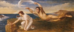 Boreas and Orithyia，约1879年（布面油画） 作者 奥斯瓦尔德·冯·格莱恩