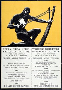 佛罗伦萨书展的广告海报，1928年4月-6月 作者 奥斯瓦尔多（后）托法尼