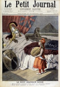 Little Red Riding Hood. Cartoon about Fachoda and the ambitions of the “treacherous Albion””. Engraving by F. Méaulle after Tofani. “The Petity Journal”, November 20 作者 奥斯瓦尔多（后）托法尼