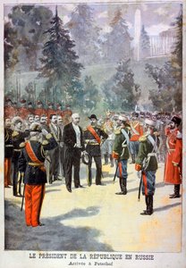 法国总统费利克斯·福雷（Felix Faure）于1897年在俄罗斯圣彼得堡的彼得夏宫（Peterhof）受到接待 作者 奥斯瓦尔多·托法尼（Oswaldo Tofani）