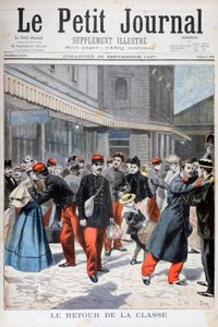 法国士兵返回家园，法国，1897年 作者 奥斯瓦尔多·托法尼（Oswaldo Tofani）