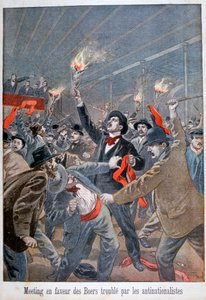 1900年，为受到反民族主义者困扰的布尔人举行的会议 作者 奥斯瓦尔多·托法尼（Oswaldo Tofani）