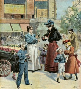 巴黎的春天，1895 年（插图） 作者 奥斯瓦尔多·托法尼（Oswaldo Tofani）