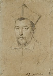 红衣主教Pietro Aldobrandini的画像，17世纪初