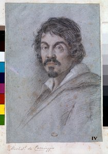 米开朗基罗·梅里西·达·卡拉瓦乔 (Michelangelo Merisi da Caravaggio) 的肖像（布里斯托尔板上的粉彩，约 1621 年）