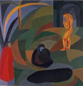 有三个人物的构图，1911-1941。