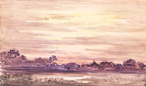 暴风雨后的夕阳，约1900年。 作者 奥托·盖特纳