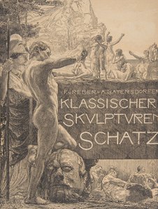 Klassischer Skulpturenschatz "的封面设计，19世纪末。，19世纪末。