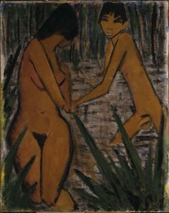 泳客c。 1920年。 作者 奥托穆勒