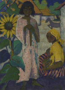 吉普赛人与向日葵，1927年。 作者 奥托穆勒
