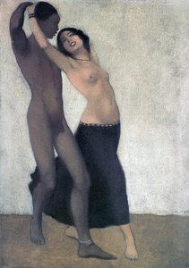 非洲裔欧洲夫妇的舞者，c.1903