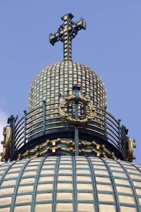 Am Steinhof (The church of St Leopold) - church dome, Vienna, Austria (photo)