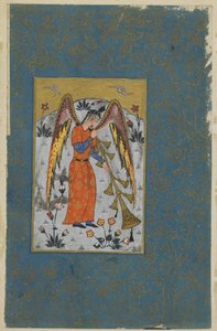 天使依斯拉菲（c.1580-90） 作者 奥斯曼帝国学校