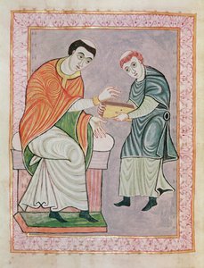 来自Gero Codex的Gero之前的抄写员Anno，c.969 作者 奥托尼亚语