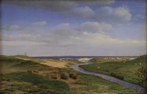 在德龙宁姆勒（Dronningmølle）眺望新西兰北海岸 作者 PC Skovgaard
