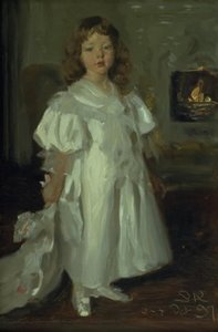穿长裙的小女孩海尔格-梅尔基奥尔 作者 Peder Severin Krøyer