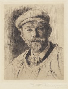 自画像 作者 Peder Severin Krøyer