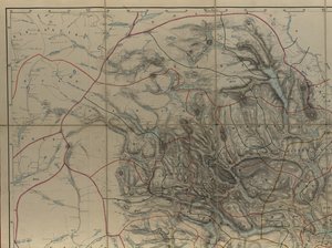 地图来自国家图书馆的地图收藏。该地图发表于《Handdrawn》（1846年后），显示了Telemark 作者 PA蒙克