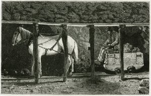 有贝雷恩的画廊内部。费拉特的版画，为卡米尔-莱蒙尼尔（1844-1913）的故事《比利时》作插图，比利时作家。发表于《世界之旅》，新旅行杂志，1884年第二学期，由Edouard Charton（1807-1）编辑。 作者 费拉特