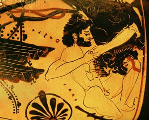 赫拉克勒斯杀死狮子 作者 画家迪奥斯福斯