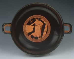 红色图Kylix，公元前490-480（陶瓷） 作者 巴黎巨无霸画家