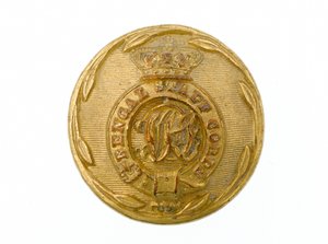 纽扣，孟加拉参谋团，1876-1891年 作者 巴基斯坦学校