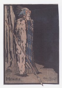 易卜生《维京传奇》中希奥迪斯的艾伦·特里（Ellen Terry） 作者 帕梅拉·科尔曼·史密斯（Pamela Colman Smith）