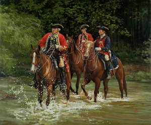 1755 年的远征，2011 年（布面油画） 作者 帕梅拉·帕特里克·怀特