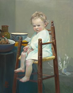 顽皮》，2008 年（布面油画） 作者 帕梅拉·帕特里克·怀特