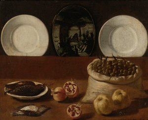 ““Nature morte aux assiettes、sac d