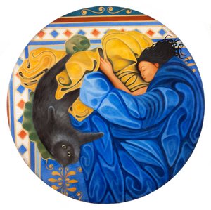 芭芭拉和卡米拉》，2016 年（木板油画）