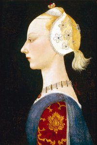 一位年轻的时尚女士，1462-1465年 作者 保罗·乌切洛