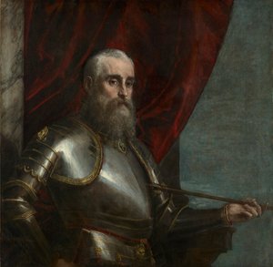 约1571年后的Agostino Barbarigo肖像。 作者 保罗·韦罗内塞