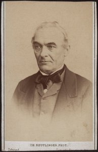 作家Prosper Mérimée 1803-1870的肖像。