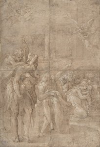 牧羊人的崇拜》，1524-27。 作者 帕玛强尼诺