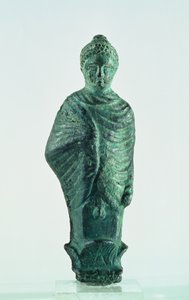 沙米女像，从伊朗尼哈万德市（被称为老底子）的废墟寺庙中发现（青铜）。