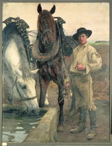 马在水槽，1884年