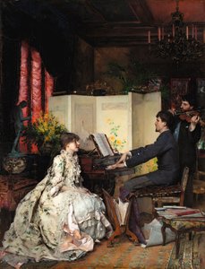 二重奏》，1883年。 作者 帕斯卡尔·阿道夫·让·达格南·布维莱