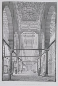 Moyed清真寺的看法，从&39;开罗的纪念碑和建筑物&39;板29，由Auguste Hibon（1780-1857）1829年刻 作者 帕斯卡尔泽维尔科斯特