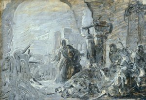 Ricciardino Langoscos Mutter auf der Suche nach ihrem toten Sohn 作者 帕斯夸莱·马萨克拉