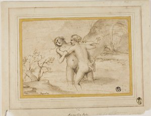 Salmacis 和 Hermaphroditus 作者 帕斯夸莱·德·罗西