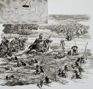 伦敦：罗马人建造的首都（纸面水粉画）